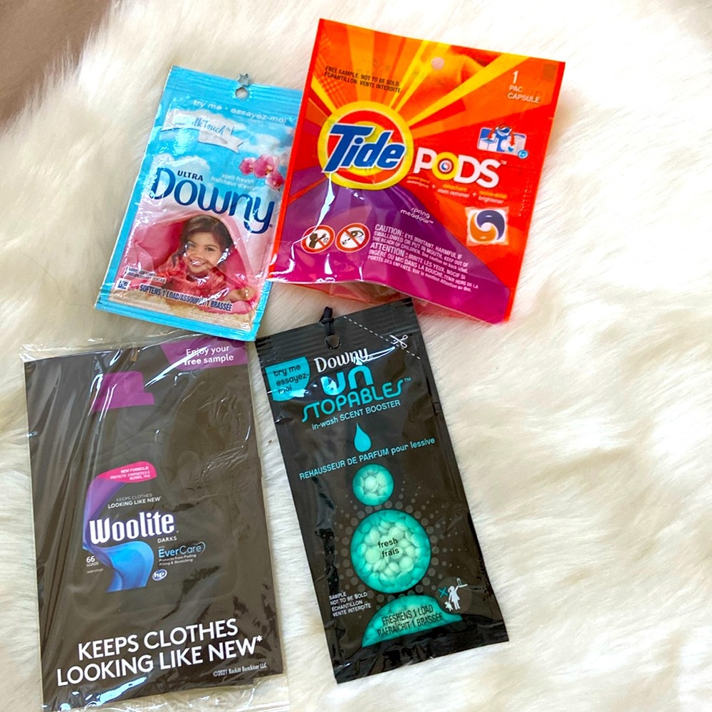 Laundry detergent travel sizes